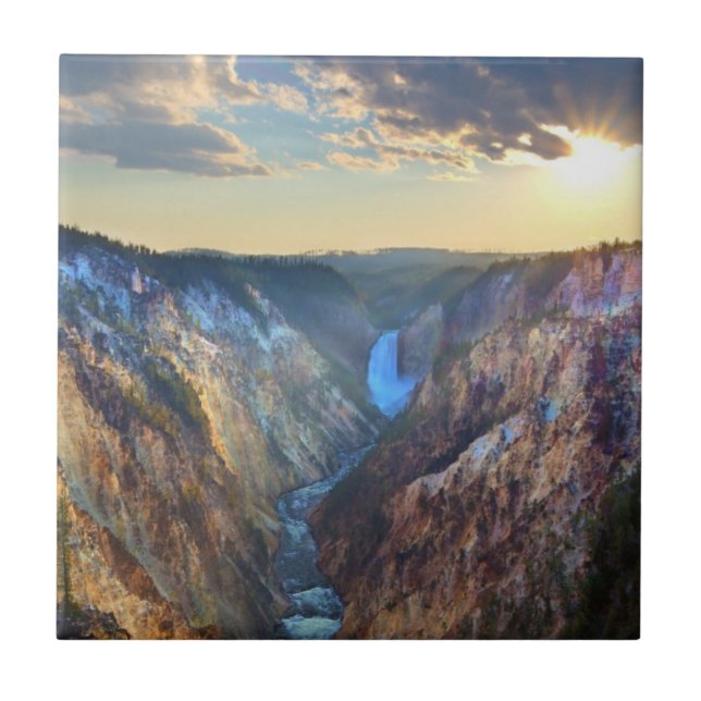 Lägre nedgångar från konstnär pekar kakelplatta (Framsidan)