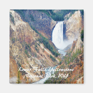 Lägre nedgångar Yellowstone parkerar, WY Magnet
