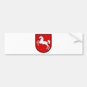 Lägre Sachsen (tyskland) vapensköld Bildekal