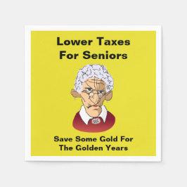 Lägre skatter för högre tjänstemän pappersservett