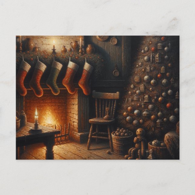 Lagren är upphängda, men det finns en del krånglig vykort (Framsida)