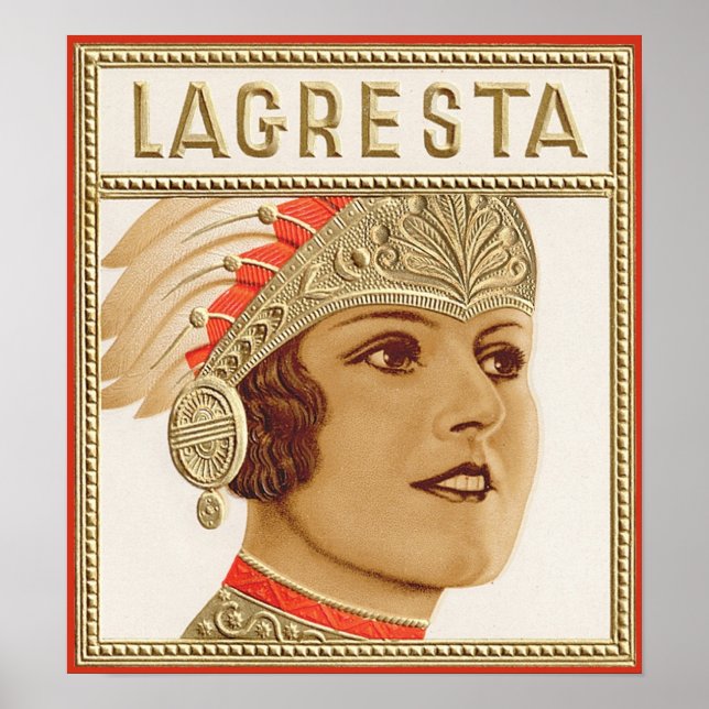 Lagresta Cigar Label Poster (Framsidan)