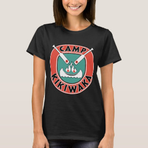 lägret avfyrar kikiwakabackgroud för manar t shirt