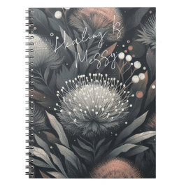 Lagring är bekväm - botaniska konst i Midnight Blo Anteckningsbok