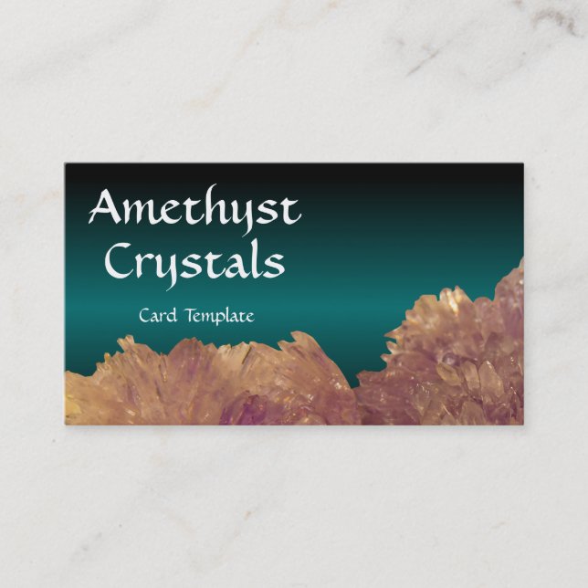 Lagring av Ametyst Crystals Visitkort (Framsida)