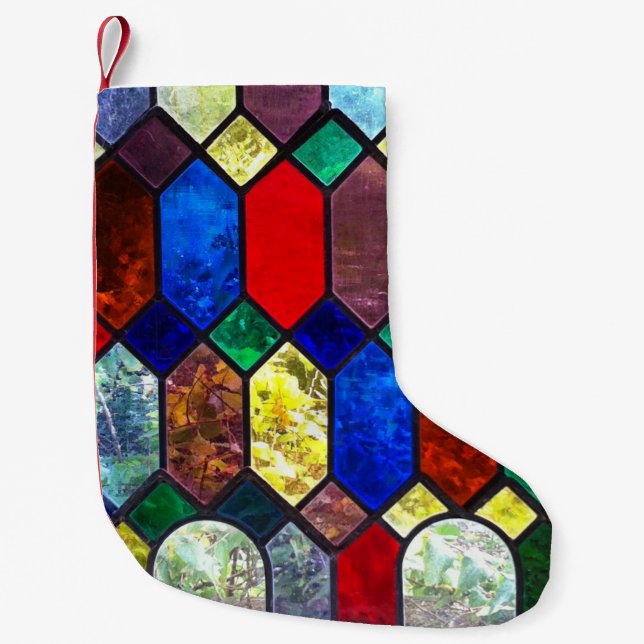Lagring av fastnat glas liten julstrumpa (Framsidan)