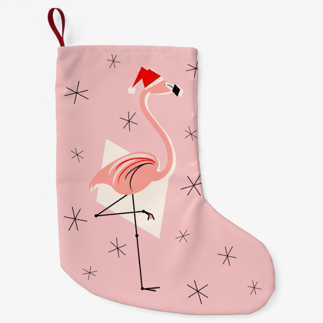 Lagring av Flamingo Santa Rosa Liten Julstrumpa (Framsidan)