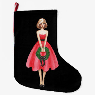 Lagring av god jul stor julstrumpa