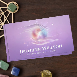 Lagring av Händer - Energiläkning - Reiki Visitkort