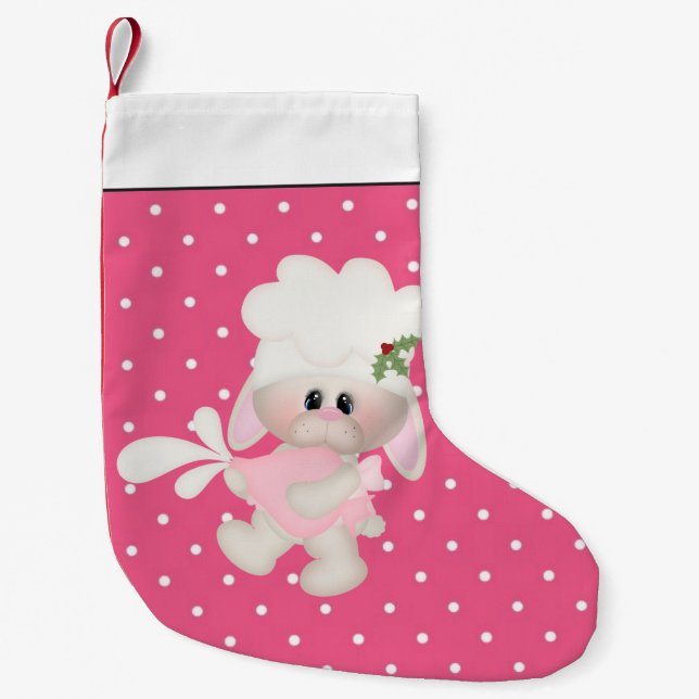 Lagring av julbunny Helgdag Liten Julstrumpa (Framsidan)