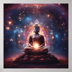 Lagring av ljus Meditating Buddha Poster