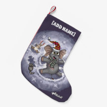 Lagring av metalphant Wilbur Snö Änglar