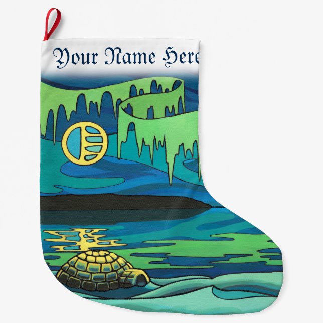 Lagring av Personliger om vinterjulklager Stor Julstrumpa (Framsidan)