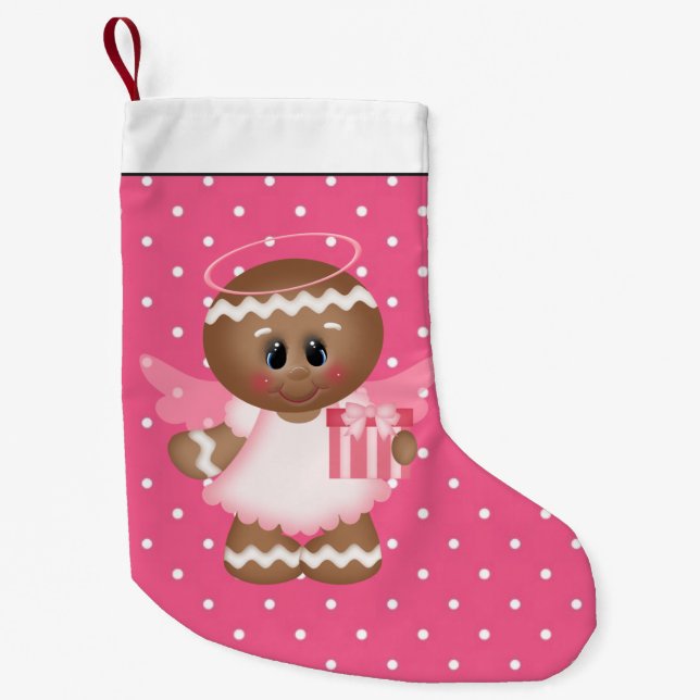 Lagring av tecknad från Julgingerbröd Angel Liten Julstrumpa (Framsidan)