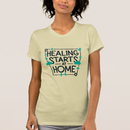 Lagring börjar hemma, sjuksköterska t shirt