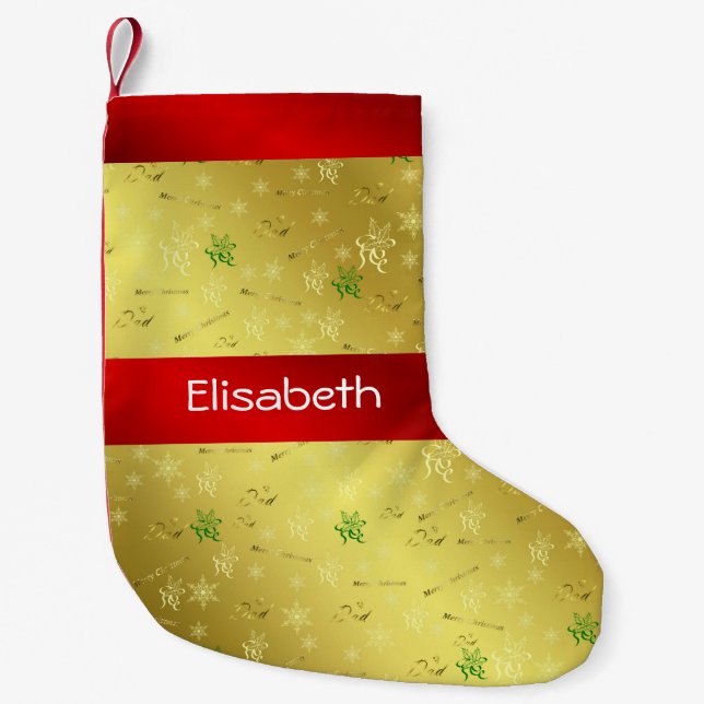 Lagring i pappa god jul liten julstrumpa (Framsidan)