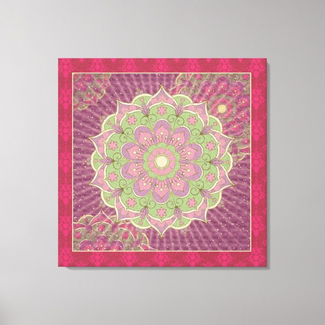 Lagring Mandala - arbetsyta Canvastryck (Framsida)