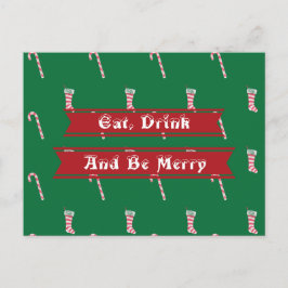 Lagring och Candy cane jul Vykort