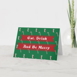 Lagring och Candy cane Mönster Kort