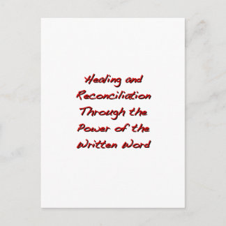 Lagring och försoning vykort