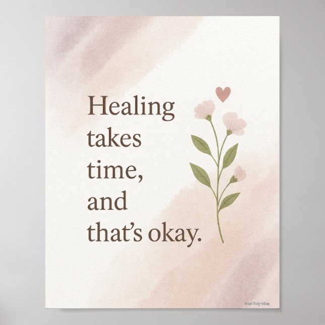 Lagring tar tid Minnestidpunkt för konstblomning a Poster (Framsidan)