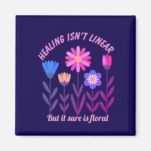 Lagringen är inte linjär Blommigt, rörlig magneot Magnet (Framsidan)
