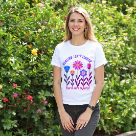 Lagringen är inte linjär Blommigt T-Shirt