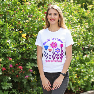 Lagringen är inte linjär Blommigt T-Shirt