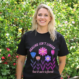 Lagringen är inte linjär Mörk för Blommigt T-Shirt