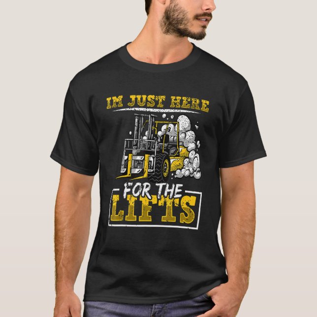 Lagringsoperatör för Fork hiss, gaffelfttr auktori T Shirt (Framsida)