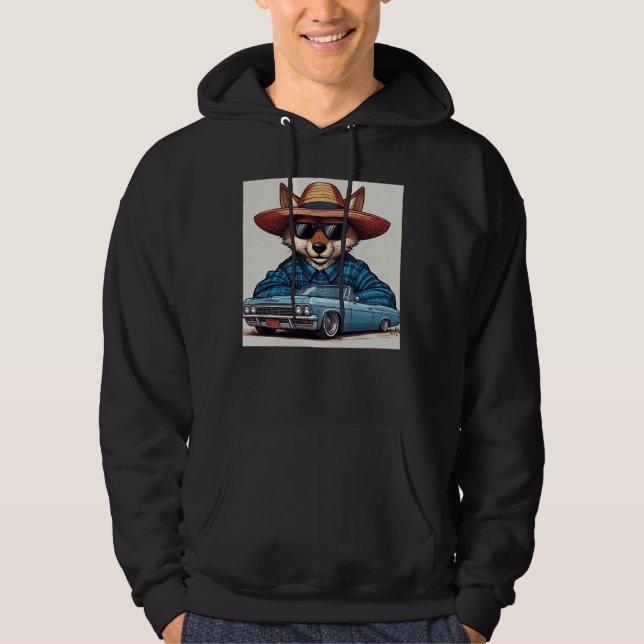 Lågryttare Räv Hoodie (Framsida)