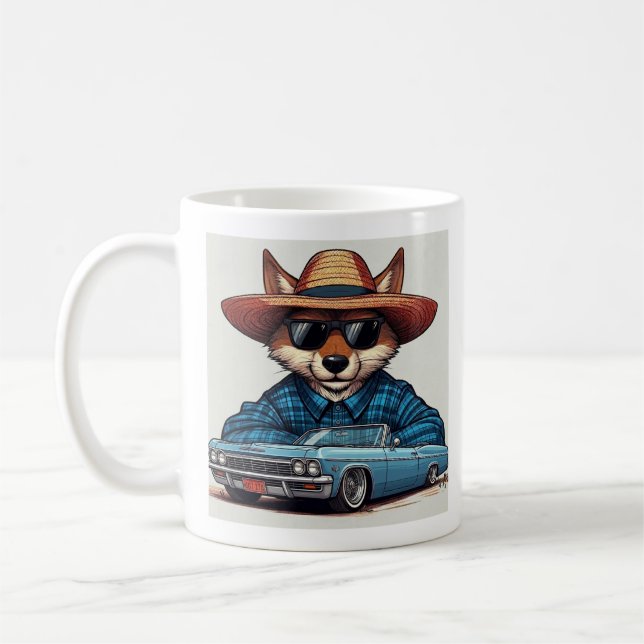 Lågryttare Räv Kaffemugg (Vänster)