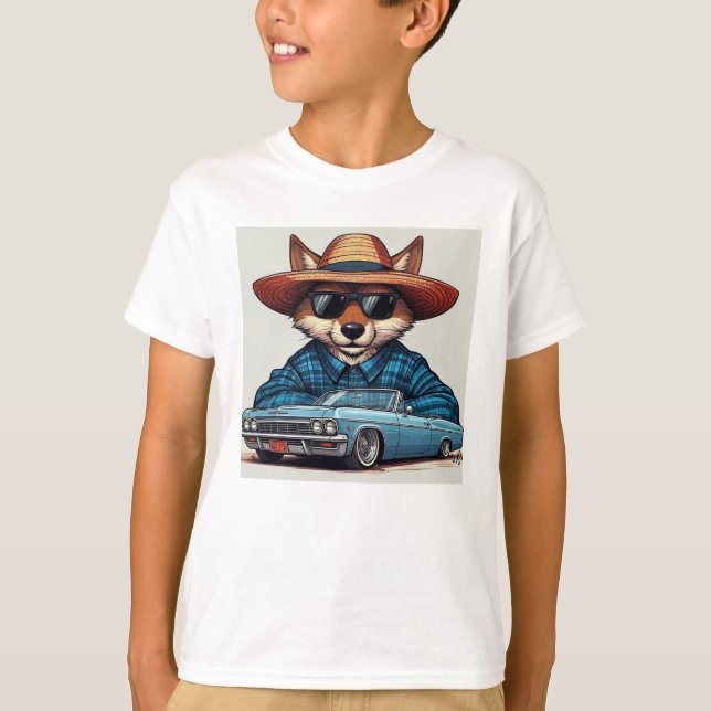 Lågryttare Räv T Shirt (Framsida)