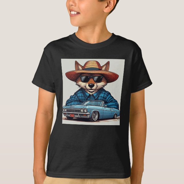 Lågryttare Räv T Shirt (Framsida)