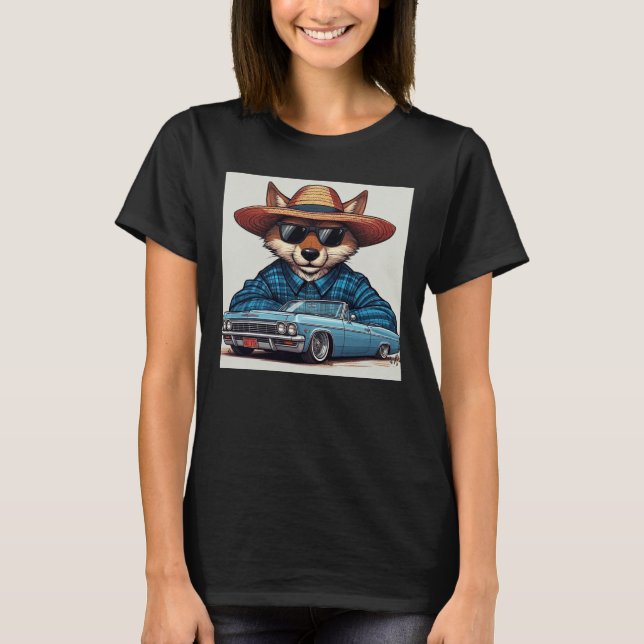 Lågryttare Räv T Shirt (Framsida)