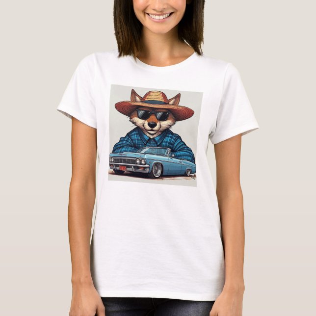 Lågryttare Räv T Shirt (Framsida)