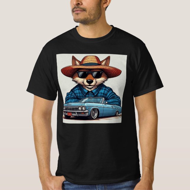 Lågryttare Räv T Shirt (Framsida)