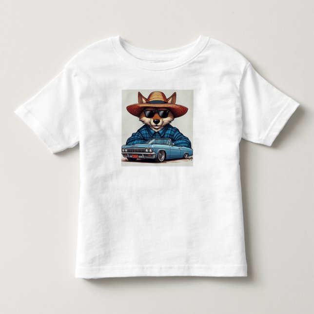 Lågryttare Räv T Shirt (Framsida)