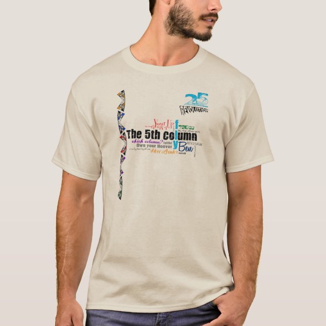 Lagskjortan för den femte kolonnen tänder tee shirt (Framsida)