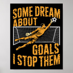 Lagsoccer spelare, vissa drömmar om mål jag stoppa poster