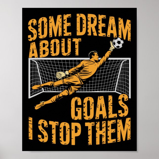 Lagsoccer spelare, vissa drömmar om mål jag stoppa poster (Framsidan)