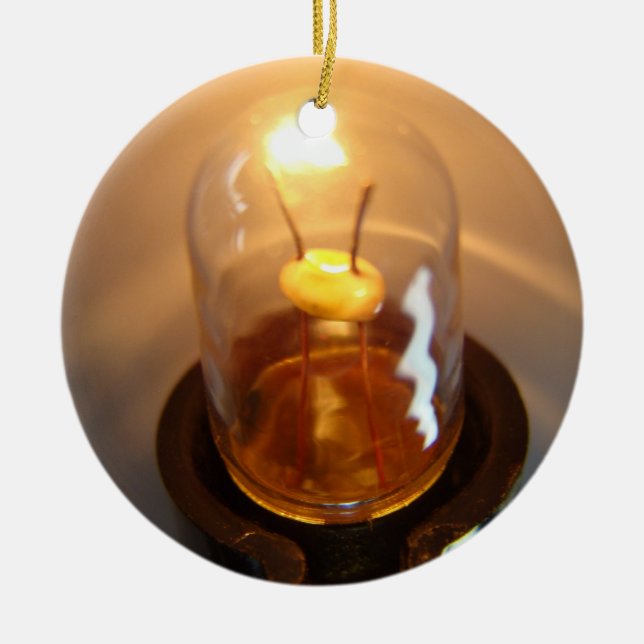 Lågspänningsljuslampa Julgransprydnad Keramik (Framsidan)