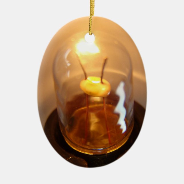 Lågspänningsljuslampa Julgransprydnad Keramik (Framsidan)