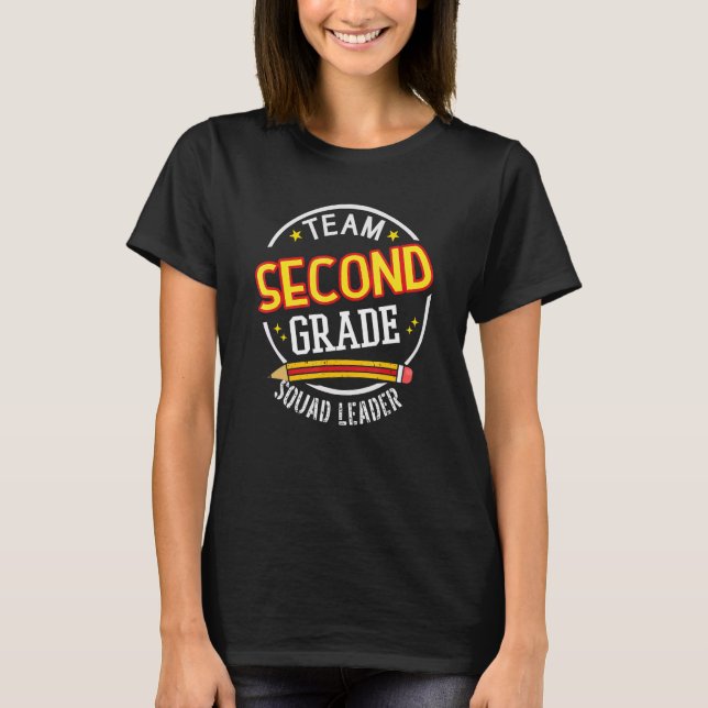 Lagsparkar tvåa  Squadledare  Tillbaka till skolan T Shirt (Framsida)