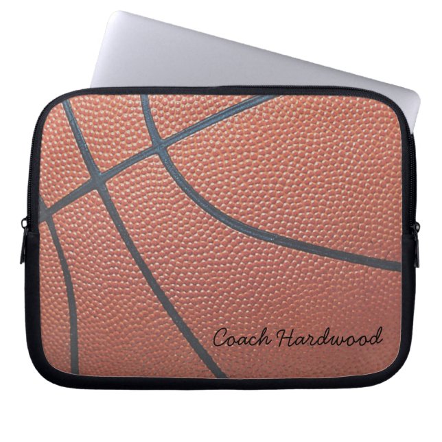 LagSpirit_Basketball Texture_Autograph stil Laptop Fodral (Framsidan)