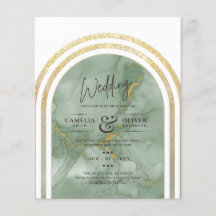 Lägsta BUDGETEN allt-i-1-Grönten Guld Marble Bröll