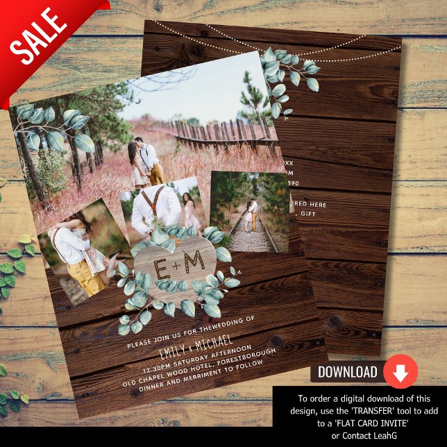 Lägsta budgeterade Bröllop FLYER - PHOTO EUCALYPTU (Skapare uppladdad)