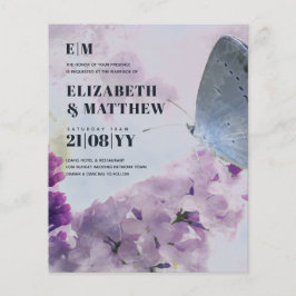 Lägsta budgeterade Bröllop FLYERS Lilac Butterfly