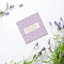 Lägsta Mönster-skript för botaniskt lavender Löv