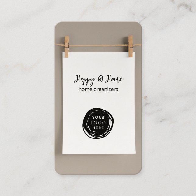 Lägsta tillägg till din Logotyp-organisation Visitkort (Framsida)